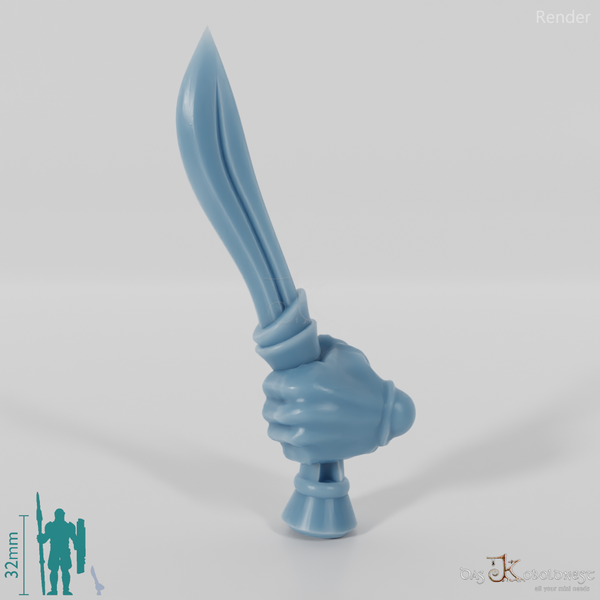 Elven Dagger - Held upwards with Hand A