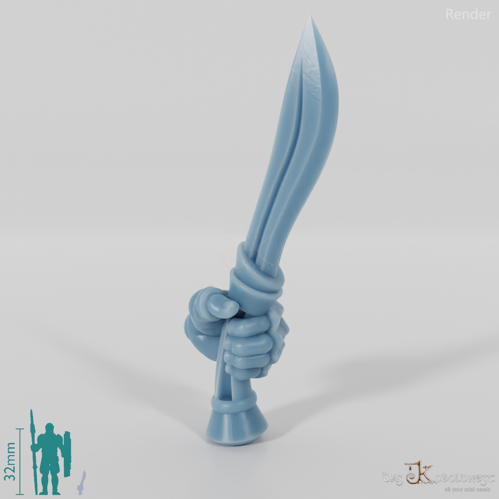 Elven Dagger - Held upwards with Hand A
