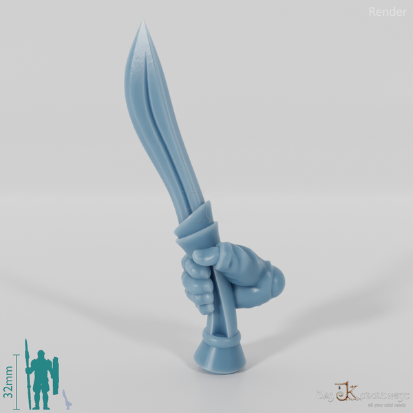 Elven Dagger - Held upwards with Hand A
