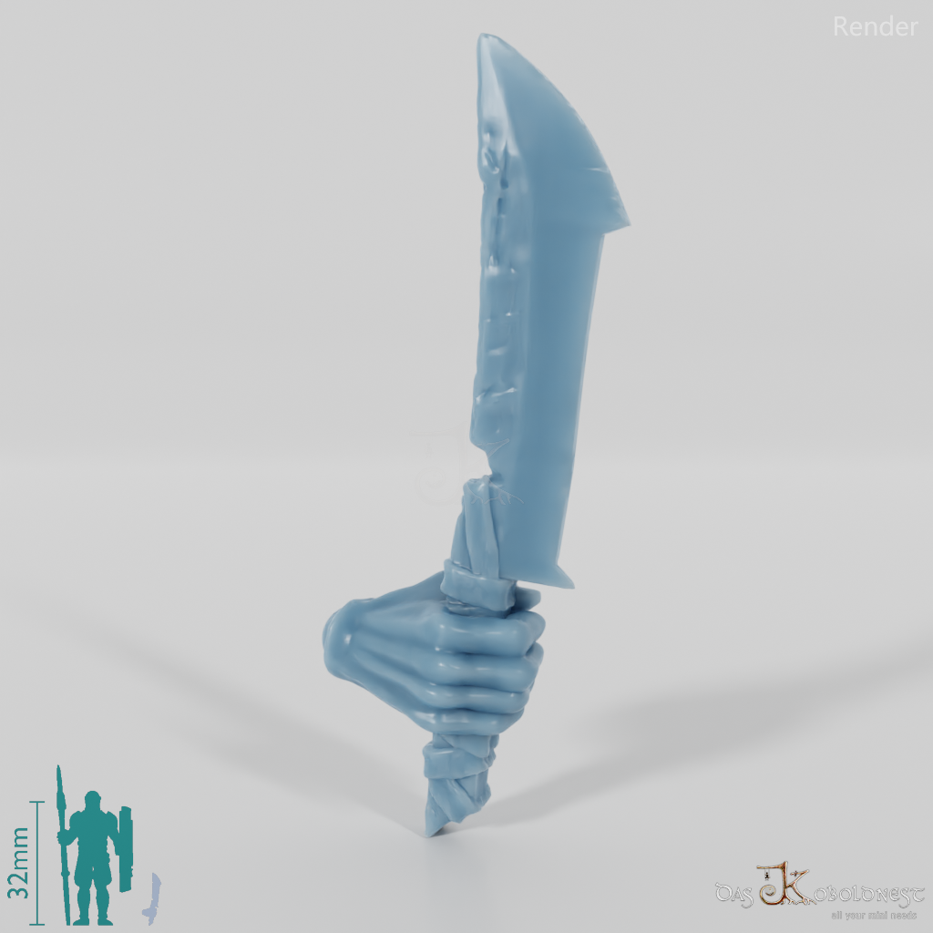 Orc dagger A with hand (blade on top)