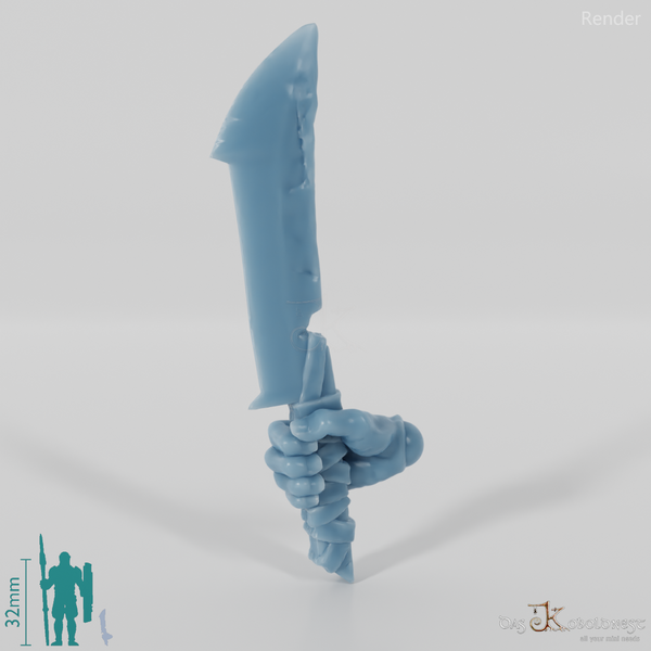 Orc dagger A with hand (blade on top)