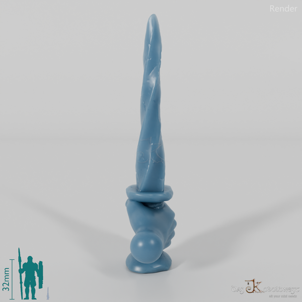 Halfling Dagger A with Hand (Raised)