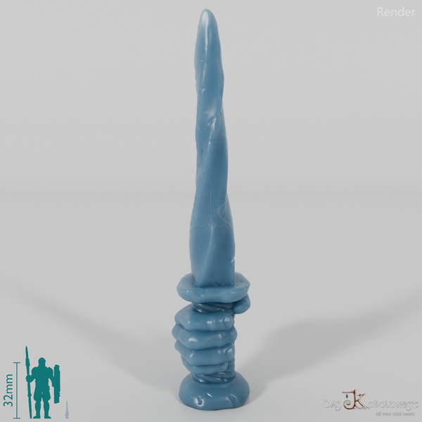 Halfling Dagger A with Hand (Raised)