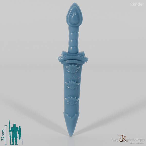 Halfling Accessories - Dagger A in sheath