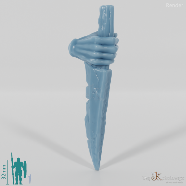Orc dagger B with hand (blade below)