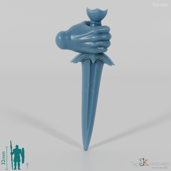 Halfling Dagger B with Hand (Lowered)