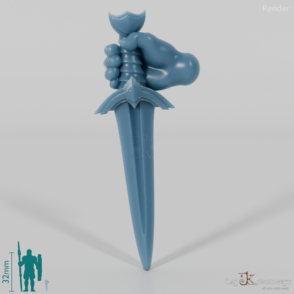 Halfling Dagger B with Hand (Lowered)