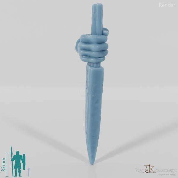 Orc dagger B with hand (blade below)