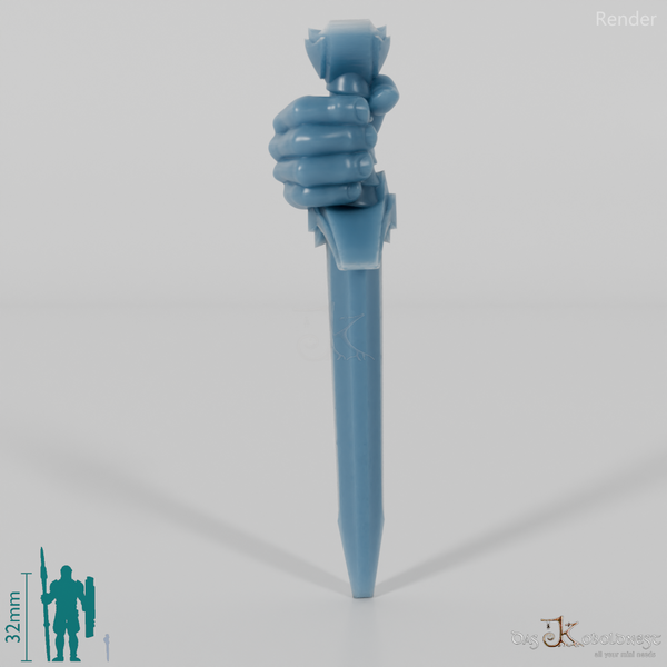 Halfling Dagger B with Hand (Lowered)