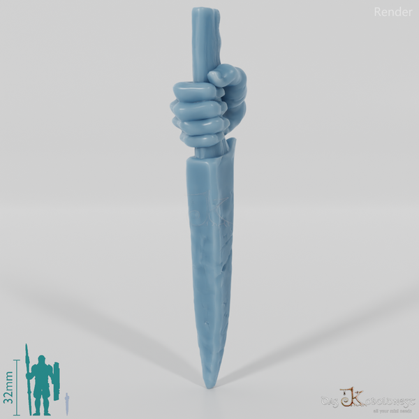 Orc dagger B with hand (blade below)
