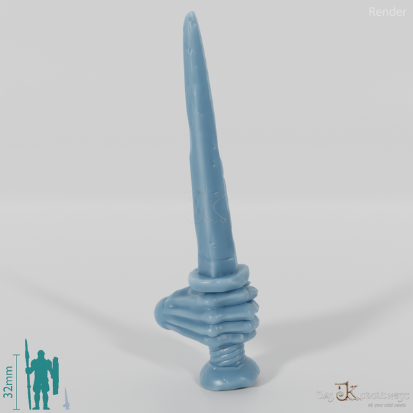 Geister-Dolch B mit Hand, Klinge nach Oben