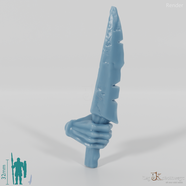 Orc dagger B with hand (blade on top)