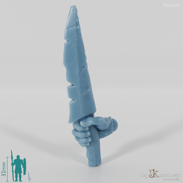 Orc dagger B with hand (blade on top)