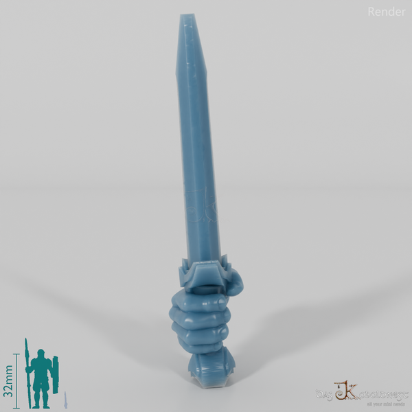 Halfling Dagger B with Hand (Raised)