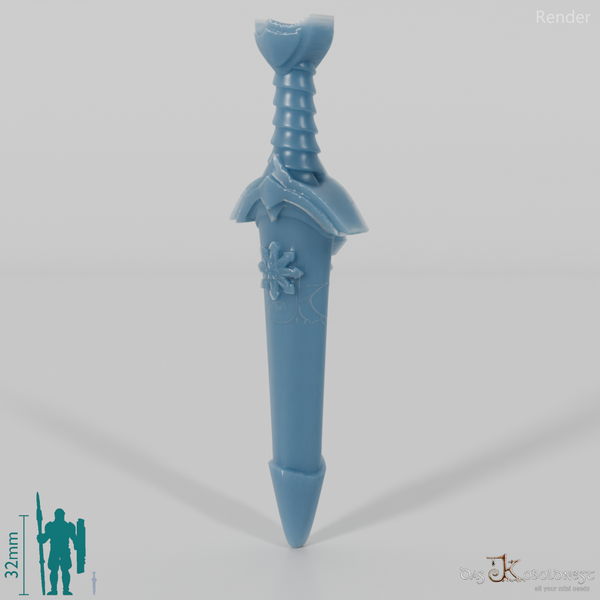 Halfling Accessories - Dagger B in sheath