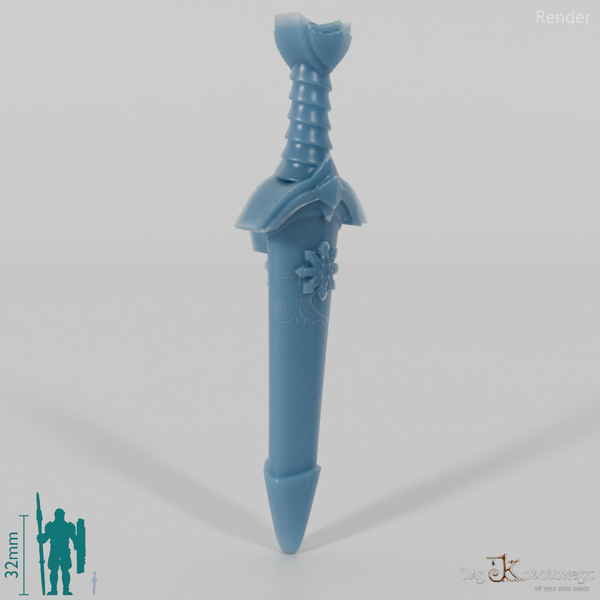 Halfling Accessories - Dagger B in sheath