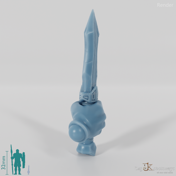 Dwarven dagger B with hand