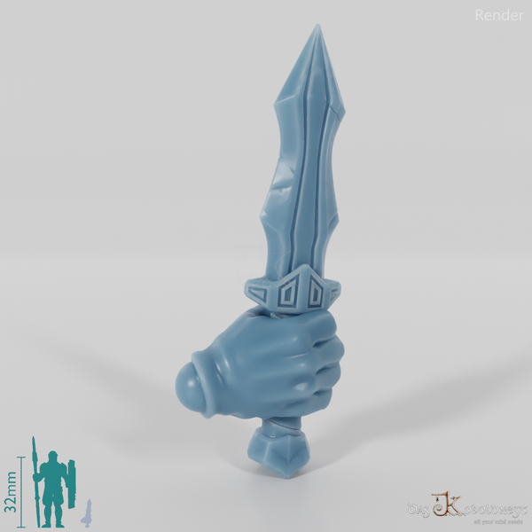 Dwarven dagger B with hand