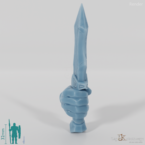 Dwarven dagger B with hand