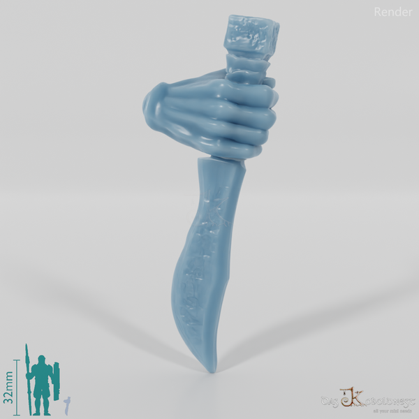 Orc dagger C with hand (blade below)