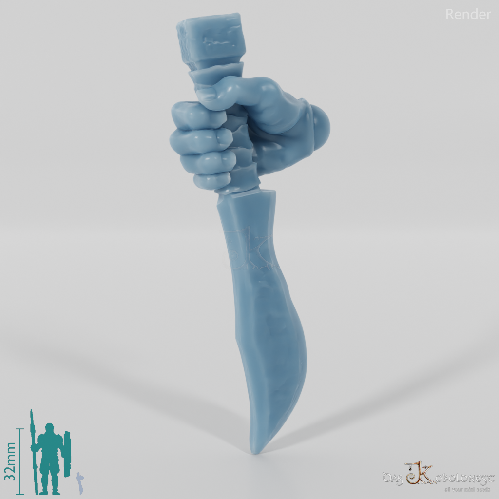 Orc dagger C with hand (blade below)