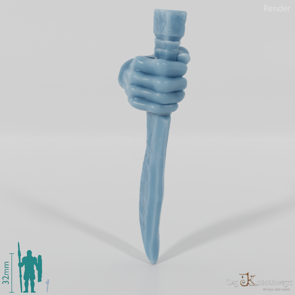 Orc dagger C with hand (blade below)