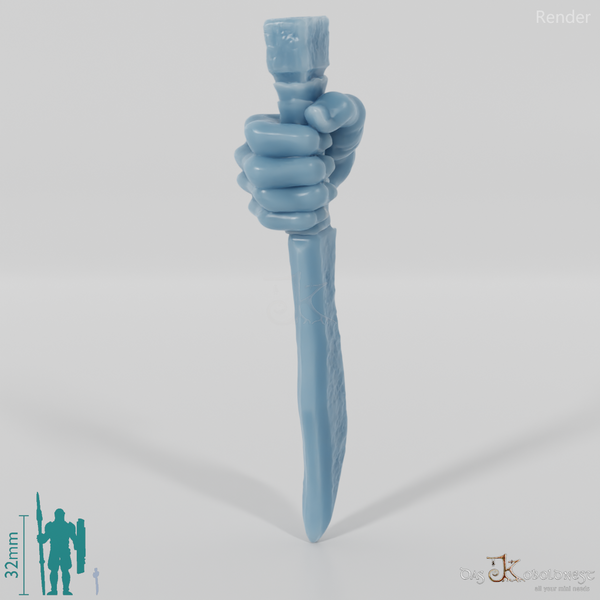 Orc dagger C with hand (blade below)
