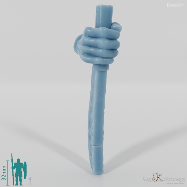 Orc dagger D with hand (blade below)