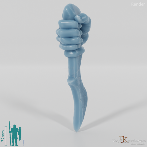 Orc dagger E with hand (blade below)