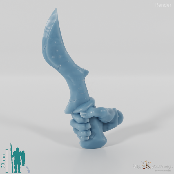Orc dagger E with hand (blade on top)