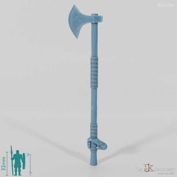 Rider Dane ax 1 with hand