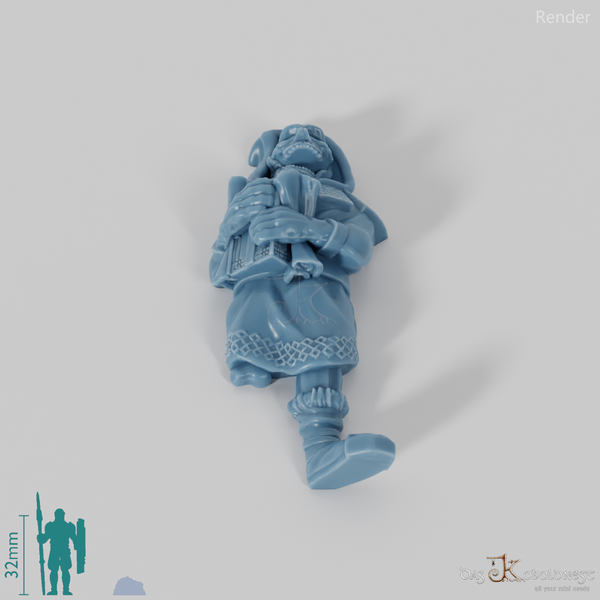 Dead dwarven scholar