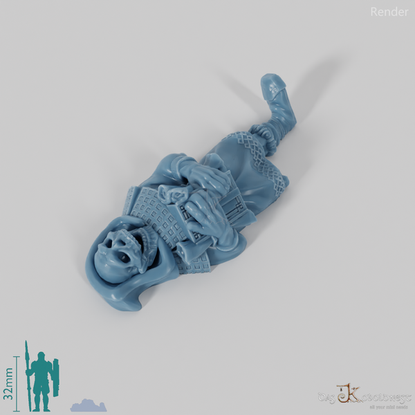 Dead dwarven scholar