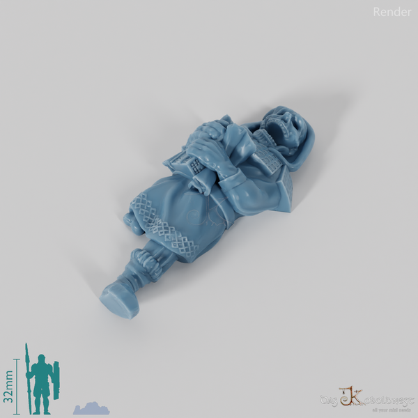 Dead dwarven scholar