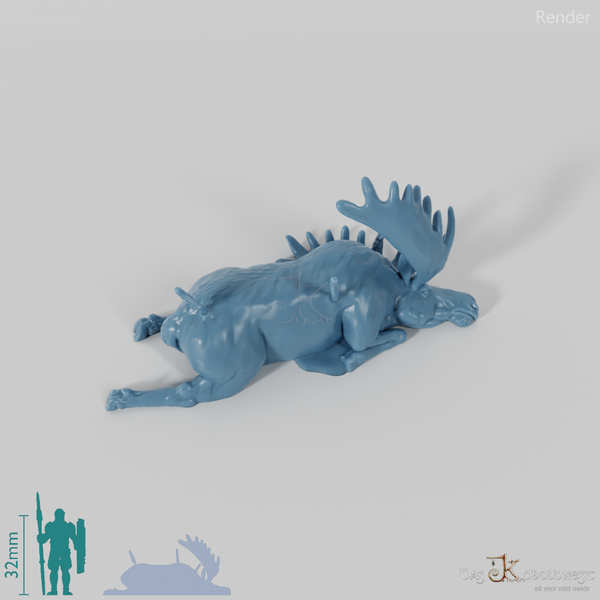 Hunting prey - shot elk