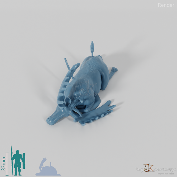 Hunting prey - shot elk