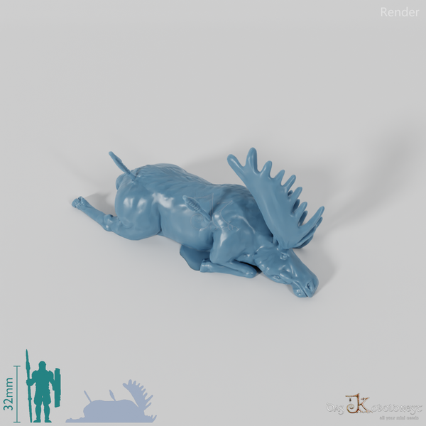 Hunting prey - shot elk