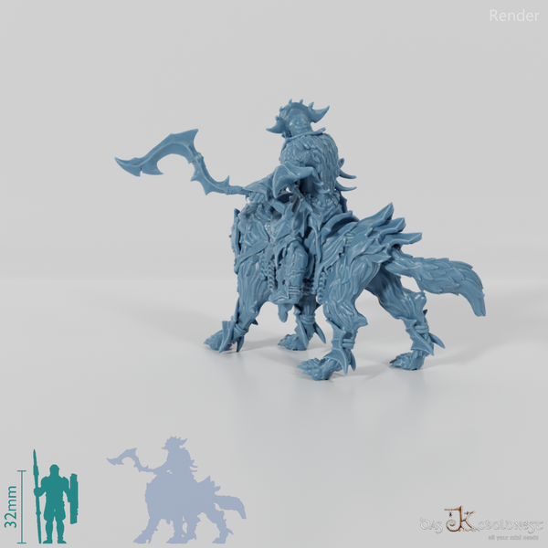 Ork - Shagrat auf Reitwolf