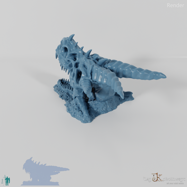 Drachenskelett - Schädel B