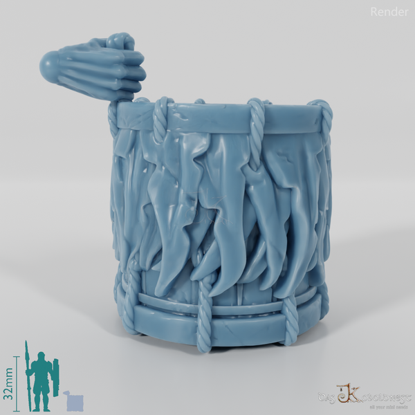 Ghost drum with hand