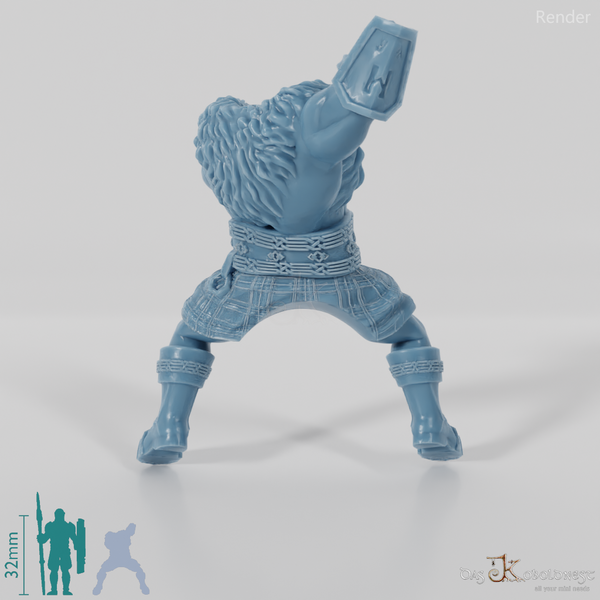 Modular Dwarven Berserker (Mounted)