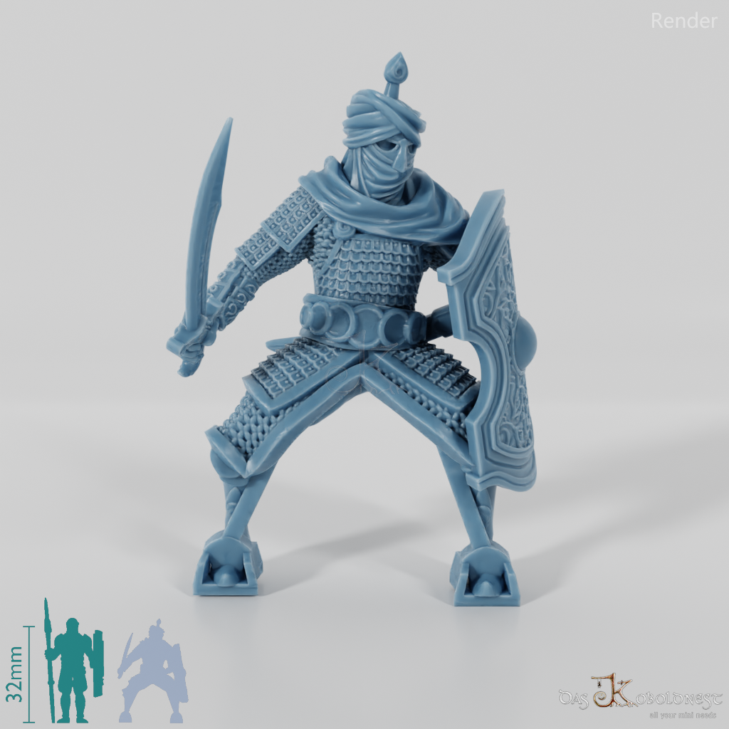 Eastern Man Cataphract A - Riding Pose