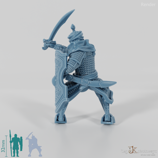 Ostmenschen-Kataphrakt B - Reitpose