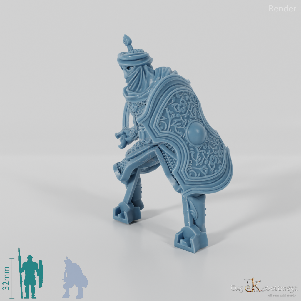 Eastern Man Cataphract C - Riding Pose