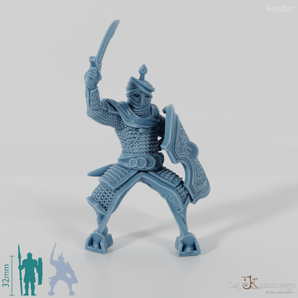 Ostmenschen-Kataphrakt D - Reitpose