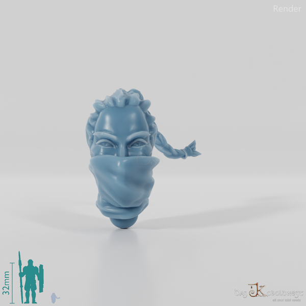 Elfenkopf - Weiblich B mit Maske