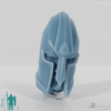 Elf head - male with helmet