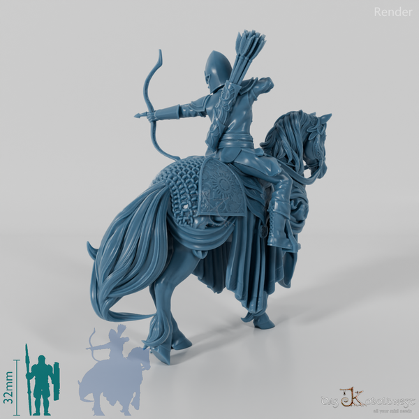 Coastal Elf Rifleman A, mounted