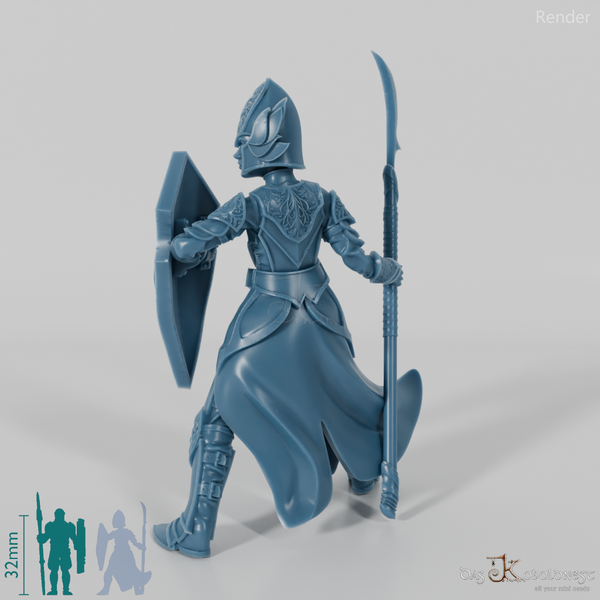 Coastal Elf Guardian A with spear