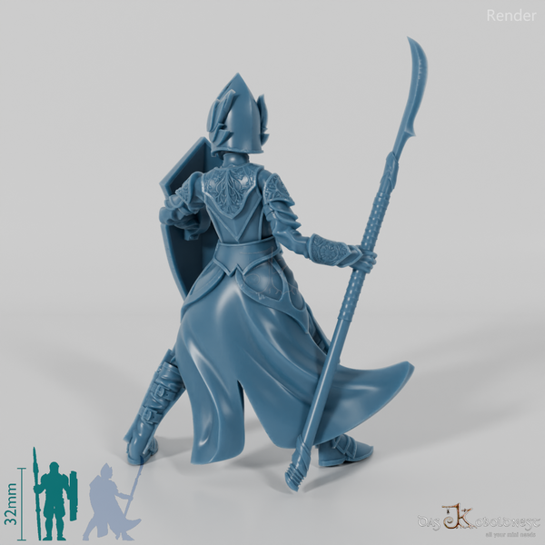 Coastal Elf Guardian A with spear